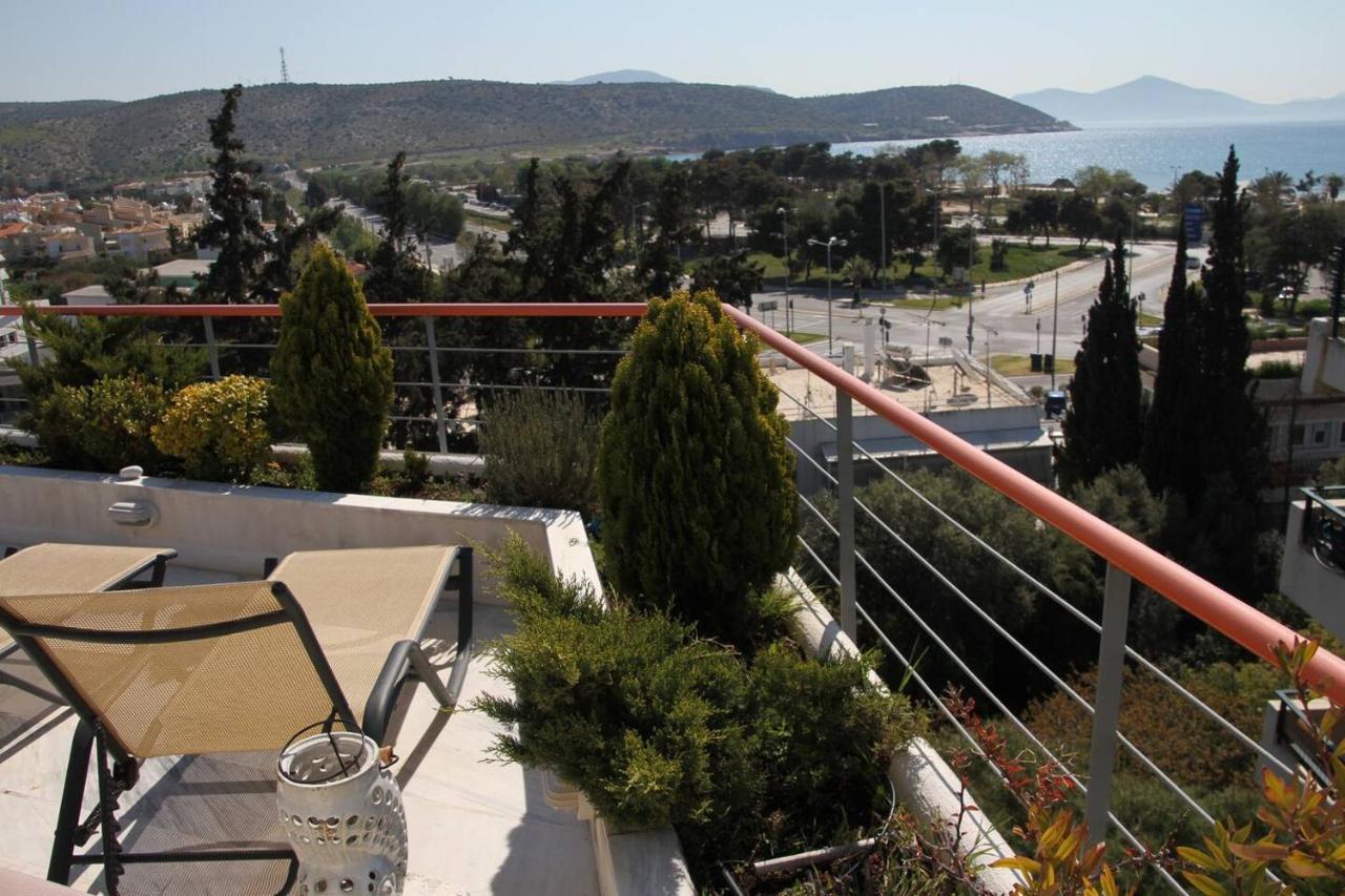 Varkiza Seaside Penthouse With Private Roof Deck Vári Ngoại thất bức ảnh